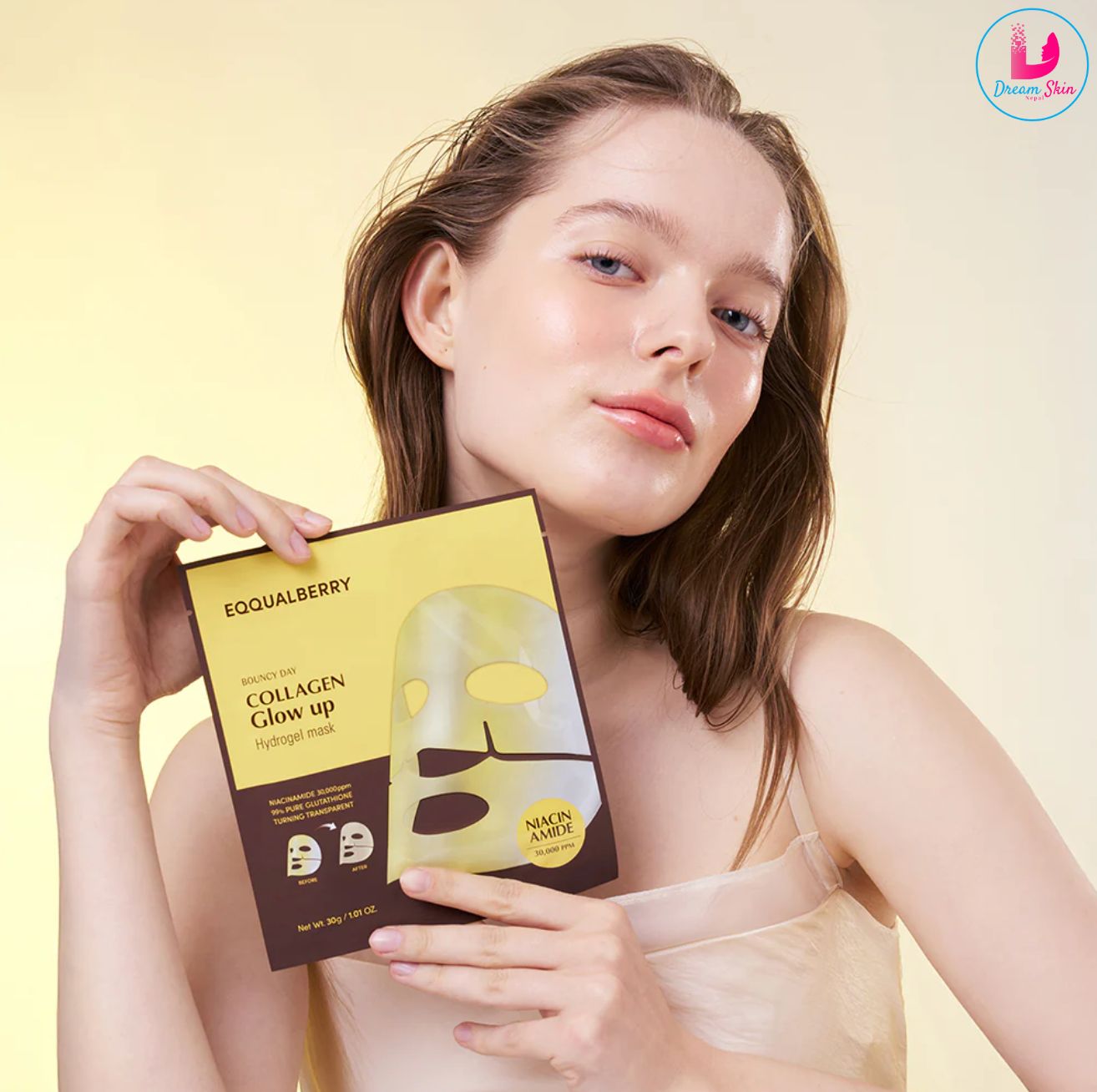 Eqqualberry Collagen Glow Up Hydrogel Mask [30g]